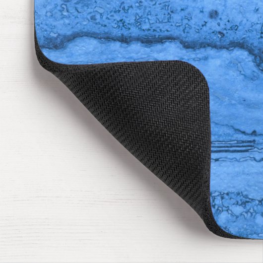 ElegantBlue Granite Muster blauer Marmor Mousepad (Ecke)