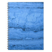 ElegantBlue Granite Muster blauer Marmor Notizblock (Vorderseite)