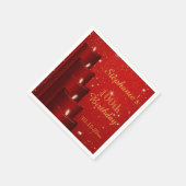 Elegante 100-jährige Kerzen mit Sparkle Serviette (Ecke)