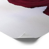 Elegante 10 Table Burgundy Rose Seating Chart Poster (Ecke)