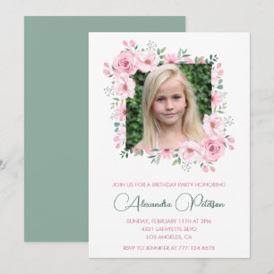 Elegante 11. Geburtstagseinladungen Foto Boho Einladung