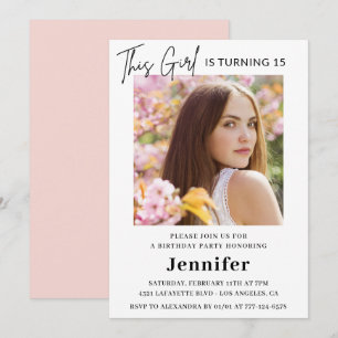 Elegante 15. Geburtstagseinladungen Foto Modern Einladung