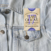 Elegante 17. Muscheln Hochzeitstag Button (Insitu)