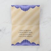 Elegante 17. Muscheln Hochzeitstag Dankeskarte (Innenseite)