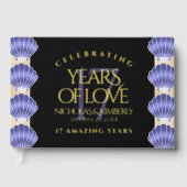 Elegante 17. Muscheln Hochzeitstag Gästebuch (Vorderseite)