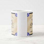 Elegante 17. Muscheln Hochzeitstag Jumbo-Tasse (Vorderseite)