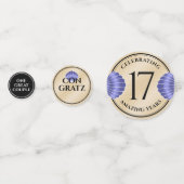 Elegante 17. Muscheln Hochzeitstag Konfetti (Vorderseiten)