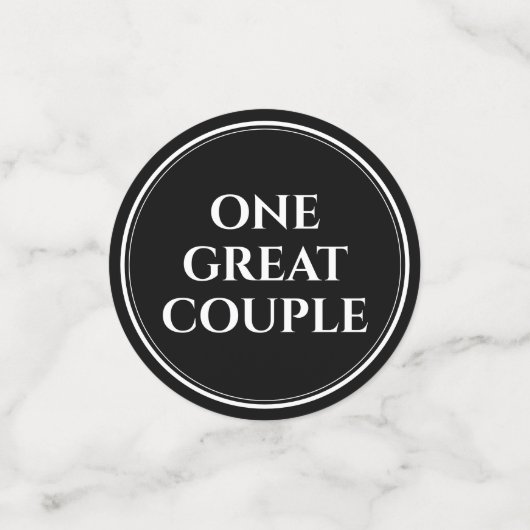 Elegante 17. Muscheln Hochzeitstag Konfetti (Klein Vorderseite)