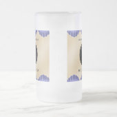 Elegante 17. Muscheln Hochzeitstag Mattglas Bierglas (Mittel)