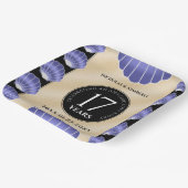 Elegante 17. Muscheln Hochzeitstag Pappteller (Gewinkelt)