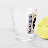 Elegante 17. Muscheln Hochzeitstag Schnapsglas (Links)