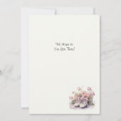 Elegante 1. Ballett Tanz Einladung (Rückseite)