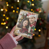 Elegante 1 Foto Tree Gold Star Moderne Weihnachten