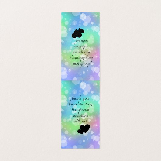 Elegante 24. Opal Wedding Anniversary Celebration (Innenseite Aufgefaltet)