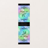 Elegante 24. Opal Wedding Anniversary Celebration (Außenseite Aufgefaltet)