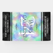 Elegante 24. Opal Wedding Anniversary Celebration Banner (Horizontal)