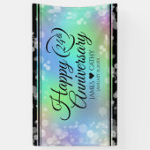 Elegante 24. Opal Wedding Anniversary Celebration Banner (Vertikal)
