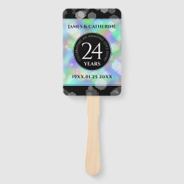 Elegante 24. Opal Wedding Anniversary Celebration Fächer