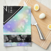 Elegante 24. Opal Wedding Anniversary Celebration Geschirrtuch (Viertel Falte)