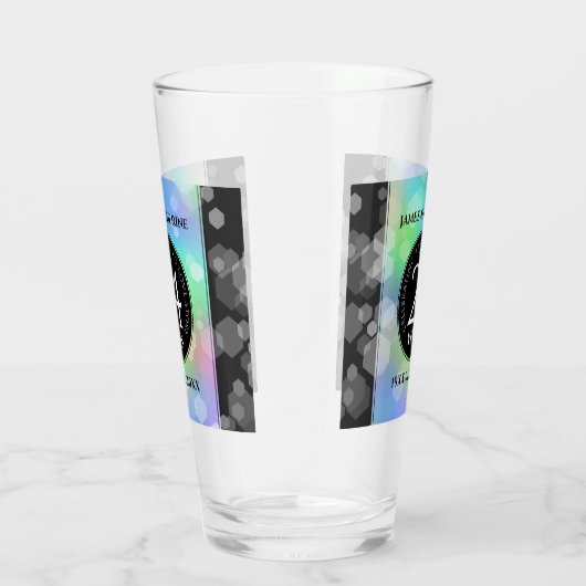 Elegante 24. Opal Wedding Anniversary Celebration Glas (Rechts)