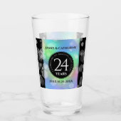 Elegante 24. Opal Wedding Anniversary Celebration Glas (Vorderseite)