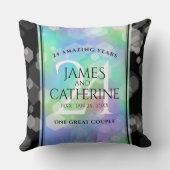 Elegante 24. Opal Wedding Anniversary Celebration Kissen (Rückseite)