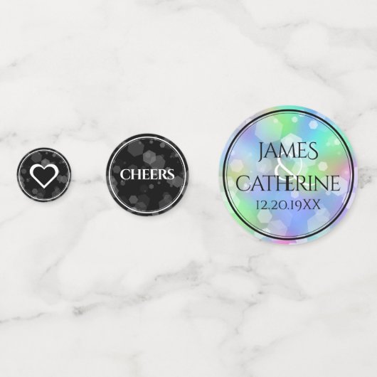 Elegante 24. Opal Wedding Anniversary Celebration Konfetti (Rückseiten)