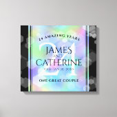 Elegante 24. Opal Wedding Anniversary Celebration Leinwanddruck (Vorderseite)