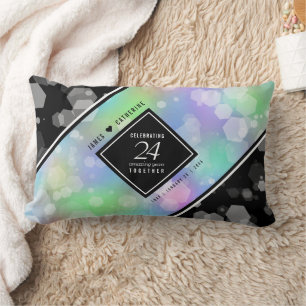 Elegante 24. Opal Wedding Anniversary Celebration Lendenkissen
