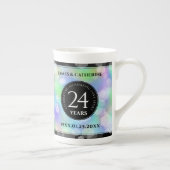 Elegante 24. Opal Wedding Anniversary Celebration Porzellantasse (Rechts)