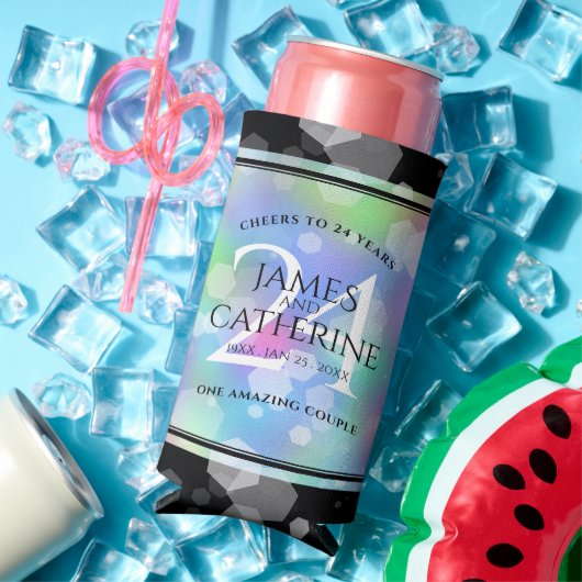 Elegante 24. Opal Wedding Anniversary Celebration Selters Dosenkühler (In Situ Sommer)