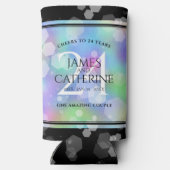 Elegante 24. Opal Wedding Anniversary Celebration Selters Dosenkühler (Rückseite)