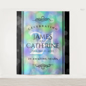 Elegante 24. Opal Wedding Anniversary Celebration Wandteppich (Vorderseite)