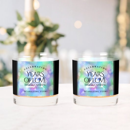 Elegante 24. Opal Wedding Anniversary Celebration Whiskyglas (Insitu (Hochzeit))