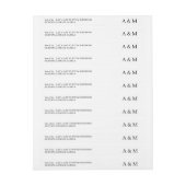 Elegante, 24x-Rücksendeadresse für maßgeschneidert (Bogen)