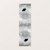 Elegante 25. Silver Wedding Anniversary Table Card (Innenseite Aufgefaltet)