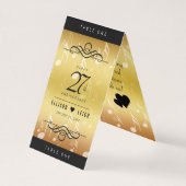 Elegante 27. Music Wedding Anniversary Table Cards (Rückseite)