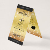 Elegante 27. Music Wedding Anniversary Table Cards (Vorderseite)