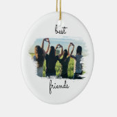 Elegante 2 BESTE FREUNDINNEN Die besten Freunde fü Keramik Ornament (Rechts)