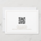 Elegante 2 Fotos Champagne Gold Wedding Save The Date (Rückseite)