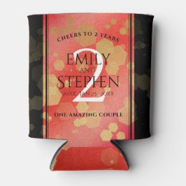 Elegante 2. Garnet Hochzeitstag Feier Dosenkühler