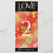 Elegante 2. Garnet Hochzeitstag Feier Menükarte (Rückseite)