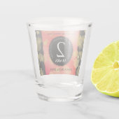 Elegante 2. Garnet Hochzeitstag Feier Schnapsglas (Rückseite)