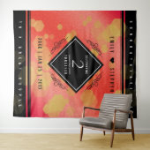 Elegante 2. Garnet Hochzeitstag Feier Wandteppich (Beispiel (Horizontal))