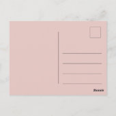 Elegante 2 Herz Sienna Rotes Menü Auswahl RSVP Kar Postkarte (Rückseite)