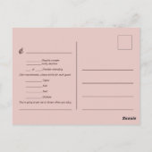 Elegante 2 Herz Sienna Rotes Menü Auswahl RSVP Kar Postkarte (Rückseite)