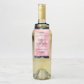 Elegante 2. Rose Quartz Hochzeitstag Flaschenanhänger (Auf Flasche)