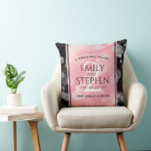 Elegante 2. Rose Quartz Hochzeitstag Kissen (Stuhl )