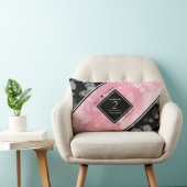 Elegante 2. Rose Quartz Hochzeitstag Lendenkissen (Stuhl )