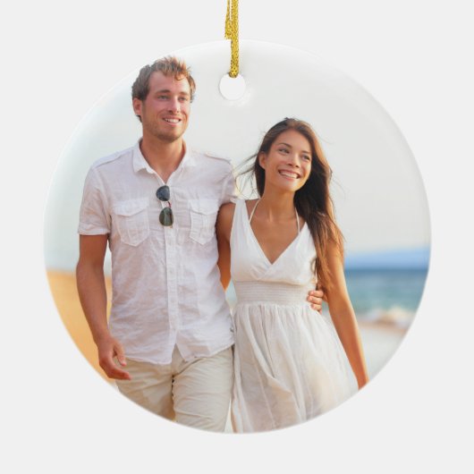 Elegante 2 versahen Foto-Hawaii-Palme-Lichter mit Keramik Ornament (Hinten)